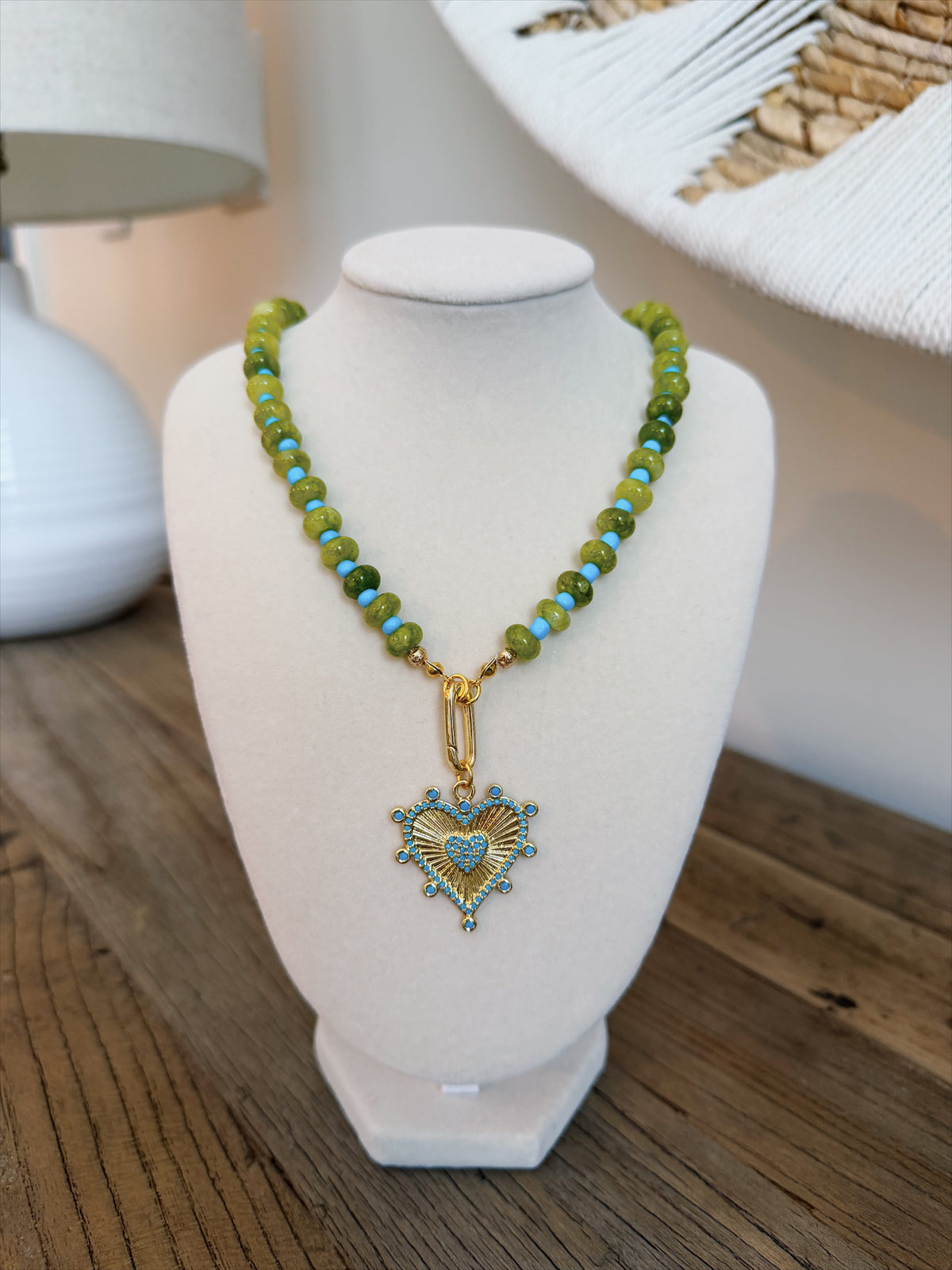 Green/Turquoise - Heart